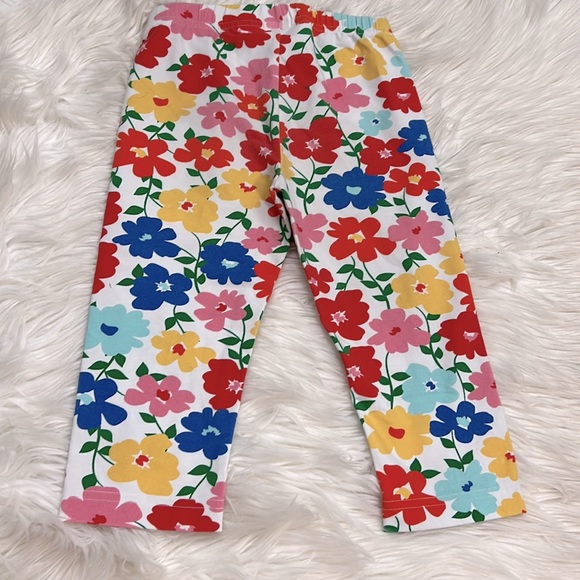 Hanna Andersson Girls Flower Floral Print Leggings NWOT 120 Size US 6-7 - Picture 6 of 6